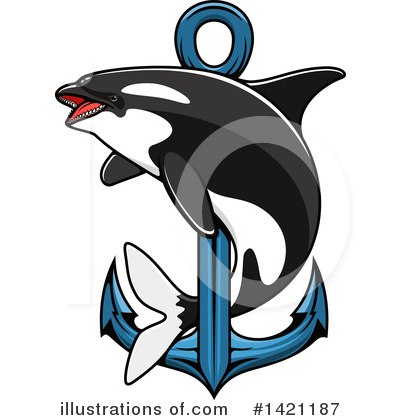Orca Clipart #1421187 by Vector Tradition SM