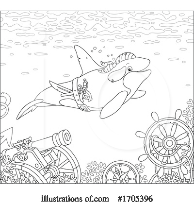 Royalty-Free (RF) Orca Clipart Illustration by Alex Bannykh - Stock Sample #1705396