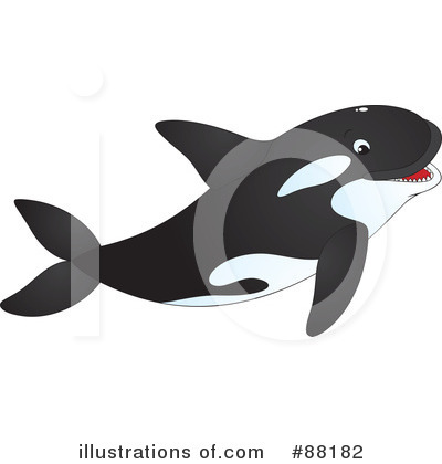 Royalty-Free (RF) Orca Clipart Illustration by Alex Bannykh - Stock Sample #88182