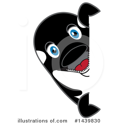 Royalty-Free (RF) Orca Mascot Clipart Illustration by Mascot Junction - Stock Sample #1439830