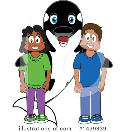 Royalty-Free (RF) Orca Mascot Clipart Illustration by Mascot Junction - Stock Sample #1439839