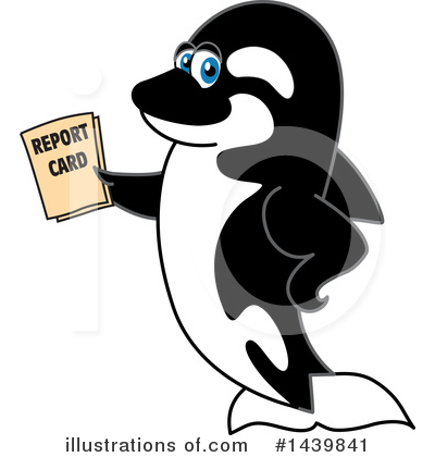 Royalty-Free (RF) Orca Mascot Clipart Illustration by Mascot Junction - Stock Sample #1439841