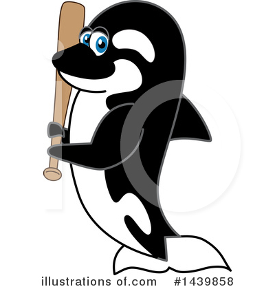 Orca Mascot Clipart #1439858 by Mascot Junction