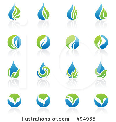 Royalty-Free (RF) Organic Logo Clipart Illustration by elena - Stock Sample #94965