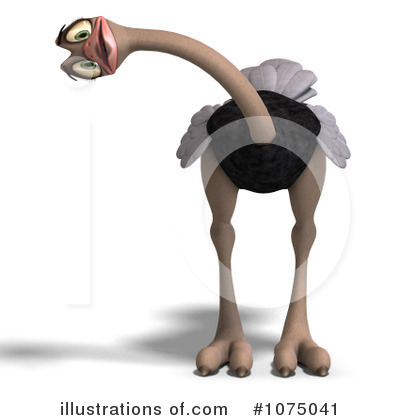 Ostrich Clipart #1075041 by Ralf61