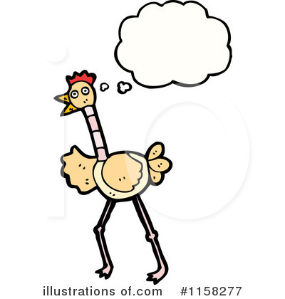 Royalty-Free (RF) Ostrich Clipart Illustration by lineartestpilot - Stock Sample #1158277