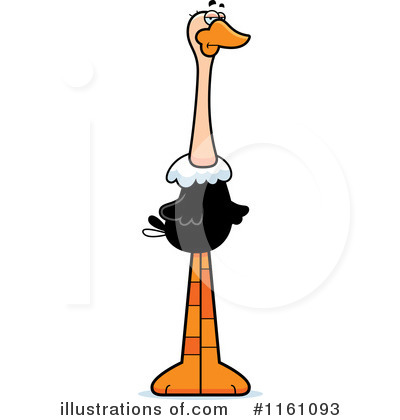 Royalty-Free (RF) Ostrich Clipart Illustration by Cory Thoman - Stock Sample #1161093