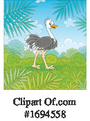 Ostrich Clipart #1694558 by Alex Bannykh