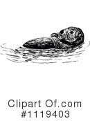 Otter Clipart #1119403 by Prawny Vintage