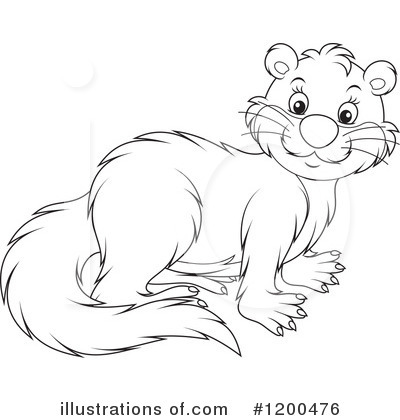 Royalty-Free (RF) Otter Clipart Illustration by Alex Bannykh - Stock Sample #1200476