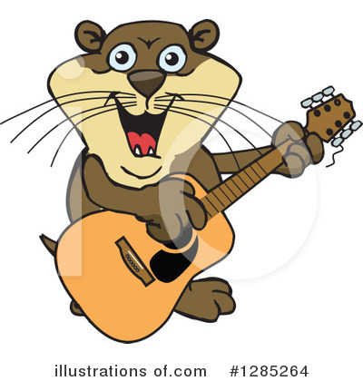 Otter Clipart #1285264 by Dennis Holmes Designs