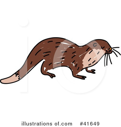 Royalty-Free (RF) Otter Clipart Illustration by Prawny - Stock Sample #41649