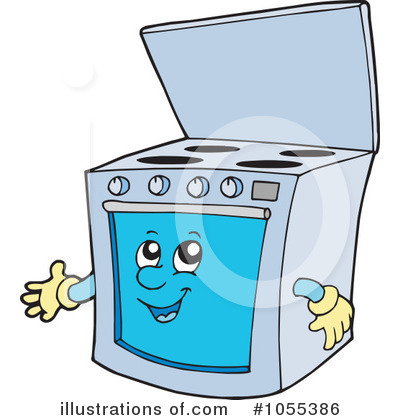 Royalty-Free (RF) Oven Clipart Illustration by visekart - Stock Sample #1055386