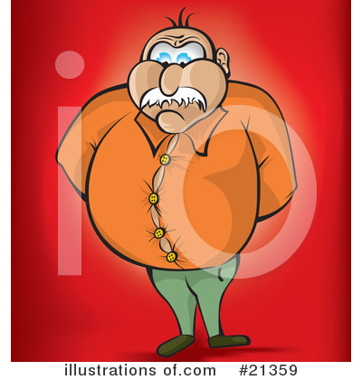 Royalty-Free (RF) Overweight Clipart Illustration by Paulo Resende - Stock Sample #21359