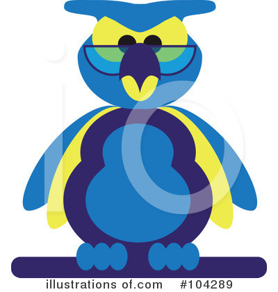 Royalty-Free (RF) Owl Clipart Illustration by kaycee - Stock Sample #104289