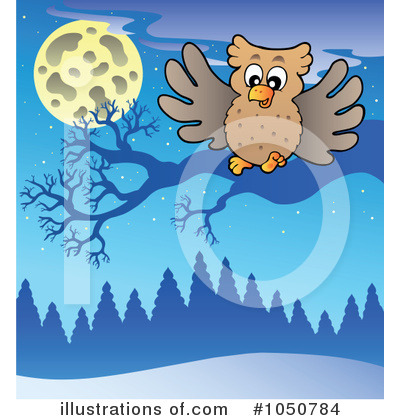 Royalty-Free (RF) Owl Clipart Illustration by visekart - Stock Sample #1050784
