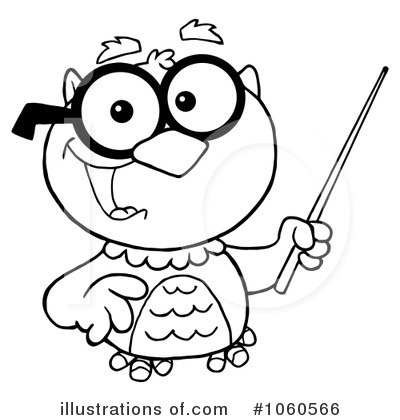 Royalty-Free (RF) Owl Clipart Illustration by Hit Toon - Stock Sample #1060566