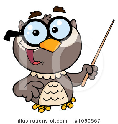 Royalty-Free (RF) Owl Clipart Illustration by Hit Toon - Stock Sample #1060567