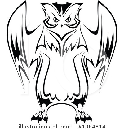 Royalty-Free (RF) Owl Clipart Illustration by Vector Tradition SM - Stock Sample #1064814