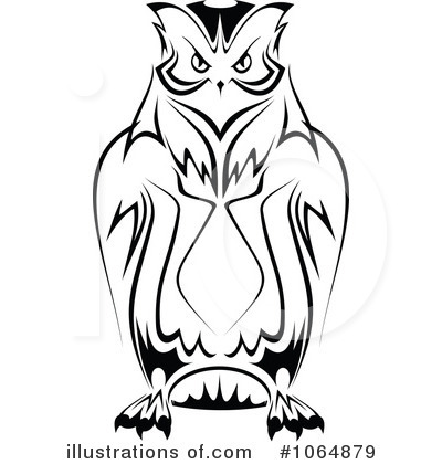 Royalty-Free (RF) Owl Clipart Illustration by Vector Tradition SM - Stock Sample #1064879