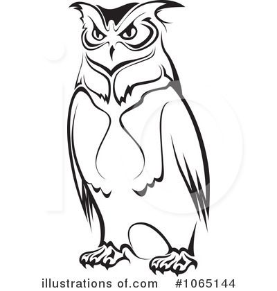 Royalty-Free (RF) Owl Clipart Illustration by Vector Tradition SM - Stock Sample #1065144
