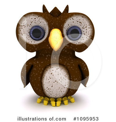 Owl Clipart #1095953 by KJ Pargeter