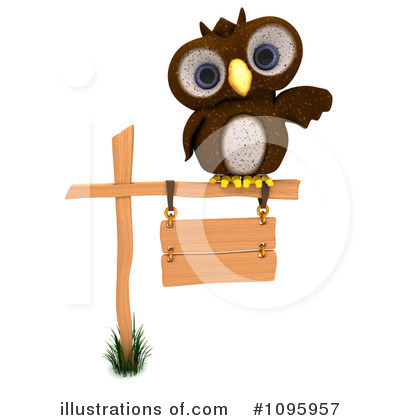 Royalty-Free (RF) Owl Clipart Illustration by KJ Pargeter - Stock Sample #1095957