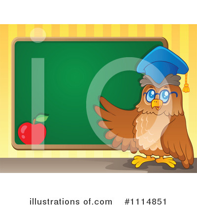 Royalty-Free (RF) Owl Clipart Illustration by visekart - Stock Sample #1114851