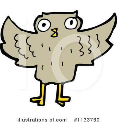 Royalty-Free (RF) Owl Clipart Illustration by lineartestpilot - Stock Sample #1133760