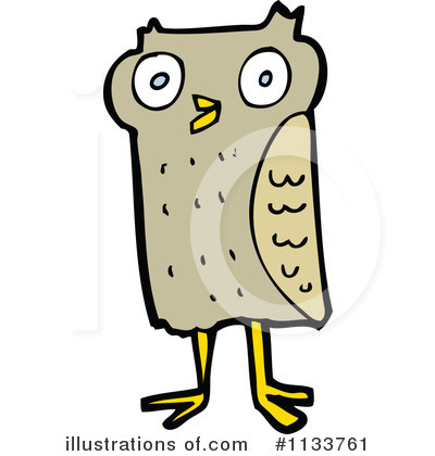 Royalty-Free (RF) Owl Clipart Illustration by lineartestpilot - Stock Sample #1133761