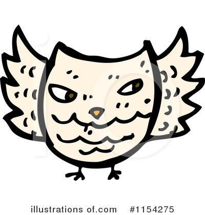 Royalty-Free (RF) Owl Clipart Illustration by lineartestpilot - Stock Sample #1154275