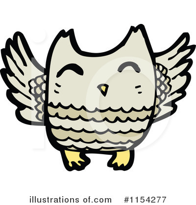 Royalty-Free (RF) Owl Clipart Illustration by lineartestpilot - Stock Sample #1154277