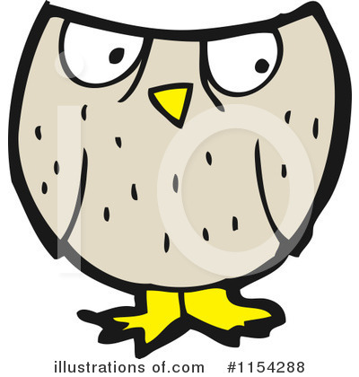 Royalty-Free (RF) Owl Clipart Illustration by lineartestpilot - Stock Sample #1154288