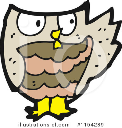Royalty-Free (RF) Owl Clipart Illustration by lineartestpilot - Stock Sample #1154289