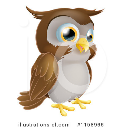 Royalty-Free (RF) Owl Clipart Illustration by AtStockIllustration - Stock Sample #1158966