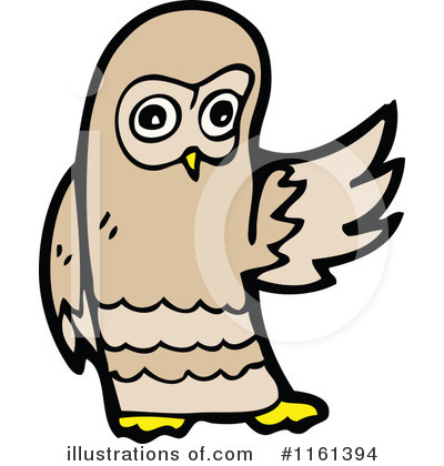Royalty-Free (RF) Owl Clipart Illustration by lineartestpilot - Stock Sample #1161394