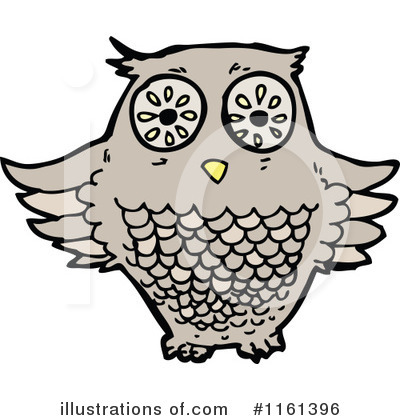 Royalty-Free (RF) Owl Clipart Illustration by lineartestpilot - Stock Sample #1161396