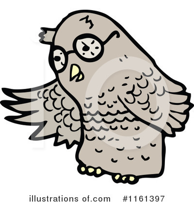 Royalty-Free (RF) Owl Clipart Illustration by lineartestpilot - Stock Sample #1161397