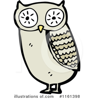Royalty-Free (RF) Owl Clipart Illustration by lineartestpilot - Stock Sample #1161398