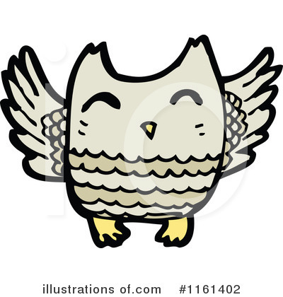 Royalty-Free (RF) Owl Clipart Illustration by lineartestpilot - Stock Sample #1161402