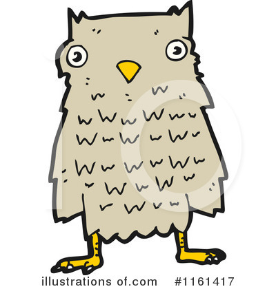 Royalty-Free (RF) Owl Clipart Illustration by lineartestpilot - Stock Sample #1161417