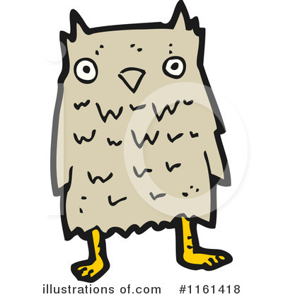 Royalty-Free (RF) Owl Clipart Illustration by lineartestpilot - Stock Sample #1161418