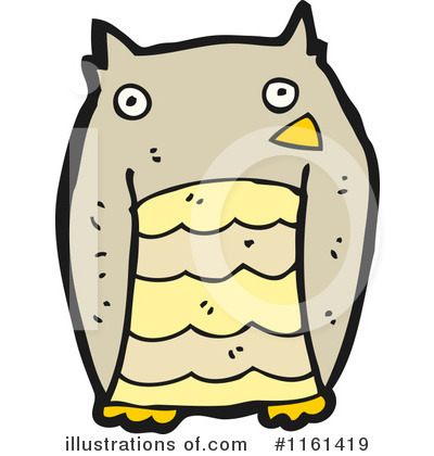 Royalty-Free (RF) Owl Clipart Illustration by lineartestpilot - Stock Sample #1161419