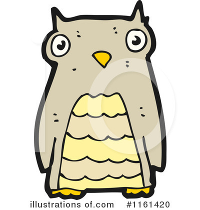 Royalty-Free (RF) Owl Clipart Illustration by lineartestpilot - Stock Sample #1161420