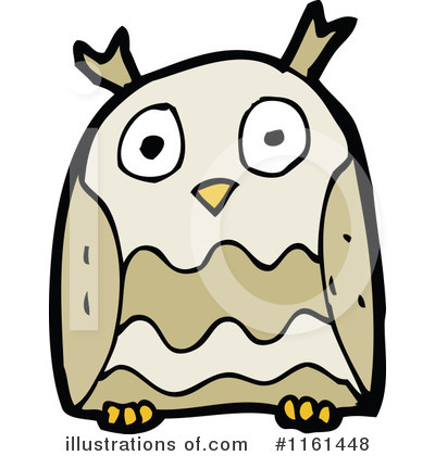 Royalty-Free (RF) Owl Clipart Illustration by lineartestpilot - Stock Sample #1161448