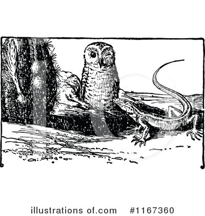 Royalty-Free (RF) Owl Clipart Illustration by Prawny Vintage - Stock Sample #1167360