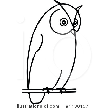 Royalty-Free (RF) Owl Clipart Illustration by Prawny Vintage - Stock Sample #1180157