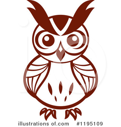 Royalty-Free (RF) Owl Clipart Illustration by Vector Tradition SM - Stock Sample #1195109