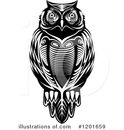 Royalty-Free (RF) Owl Clipart Illustration by Vector Tradition SM - Stock Sample #1201659
