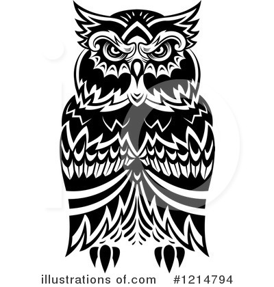 Royalty-Free (RF) Owl Clipart Illustration by Vector Tradition SM - Stock Sample #1214794